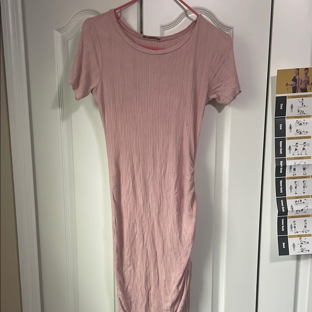 Forever 21 Pink Ribbed Dress